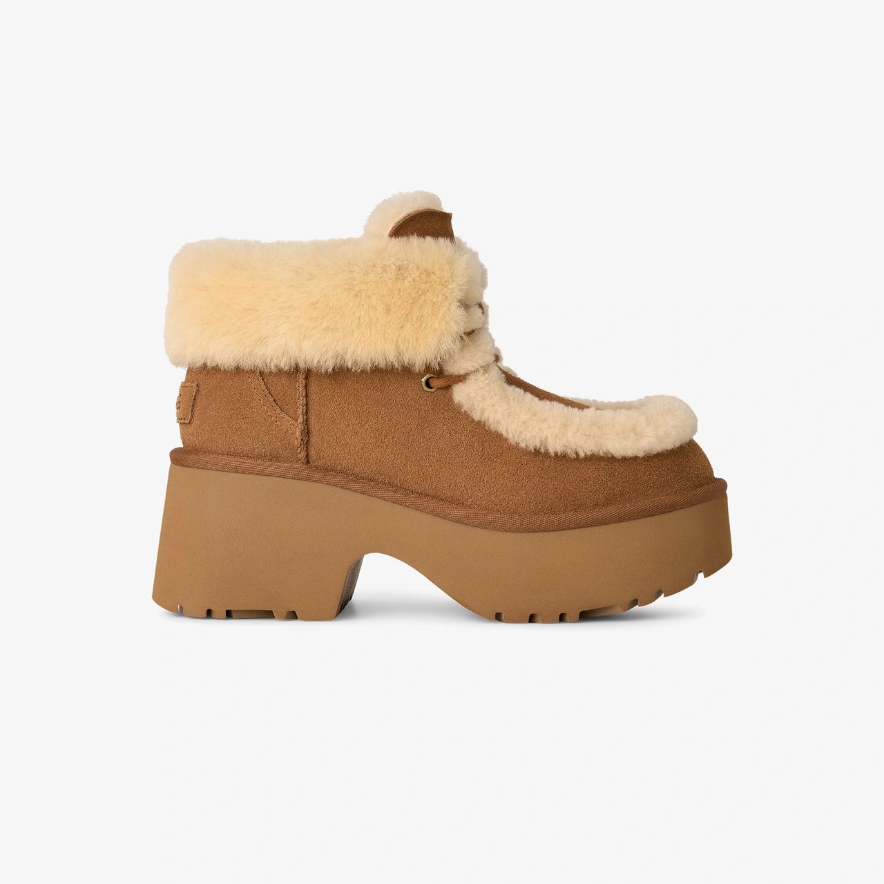 Ugg Esmee Lace Up Kadın Kahverengi Bot 026 1171532 Kahverengi