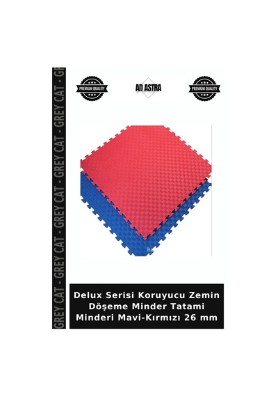 Delux Serisi Koruyucu Zemin Döşeme Minder Tatami Minderi Mavi-kırmızı 26 Mm Mavi - Kırmızı