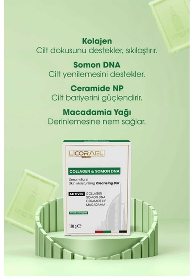 Licorael Dubai Collagen & Somon Dna Kollajen Salmon Sabun 120gr Kollejen