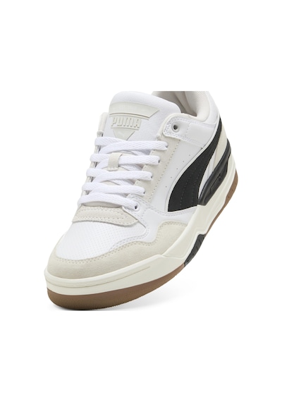 Puma Rebound Retro Sd Erkek Spor Ayakkabı Beyaz Siyah Beyaz - Siyah
