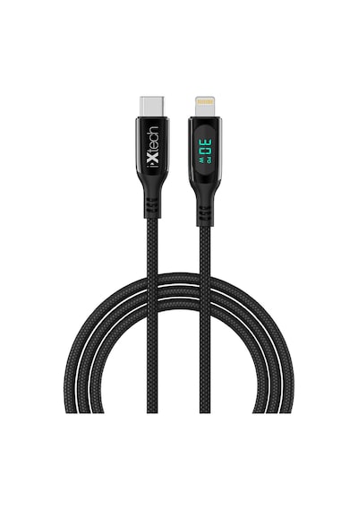 Ixtech Type-c Ix-uc019 Pd 30w Type-c To Lightning Dijital Göstergeli Şarj Ve Data Kablosu