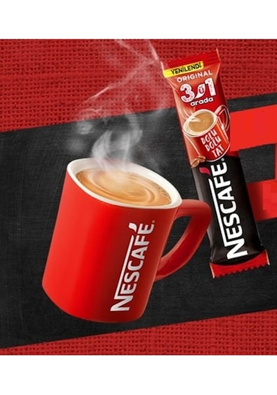 Nescafé 3ü1 Arada Original Çözünebilir Kahve 10 X 10'lu Paket - 10x17,5g Diğer