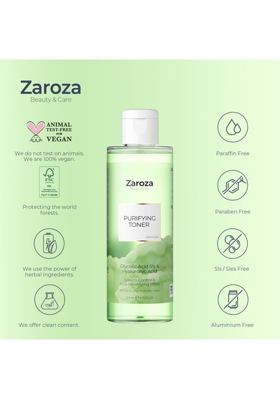 Tr Arındırıcı & Gözenek Sıkılaştırıcı Yeşil Tonik Glycolic Asit & Hyaluronic Asit 200 Ml
