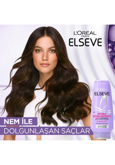 Elseve Hydra Hyaluronic Nemi Hapseden Saç Bakım Kremi 250ml