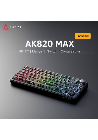 Ak820 Max He Kablolu Mekanik Oyun Klavyesi, Rapid Trigger, Rgb Aydınlatma, Hall Effect Ak820 Max He Kablolu Mekanik Oyun Klavyesi, Rapid Trigger, Rgb Aydınlatma, Hall Effect