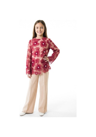 Xo Kids Kız Çocuk 3lu Alt Üst Takım 11-15 Yaş 2039 Bordo