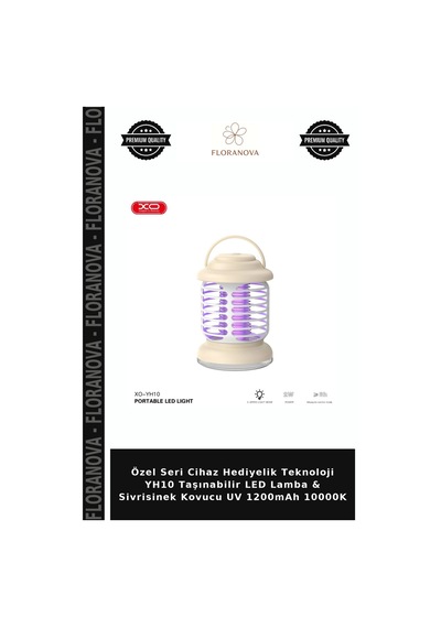 Özel Seri Cihaz Hediyelik Teknoloji Yh10 Taşınabilir Led Lamba & Sivrisinek Kovucu Uv 1200mah 10000k