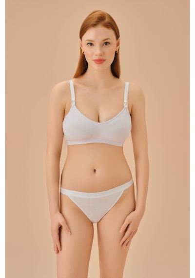 Suwen Cotton Emzirme Sütyeni Sw5971101 Beyaz