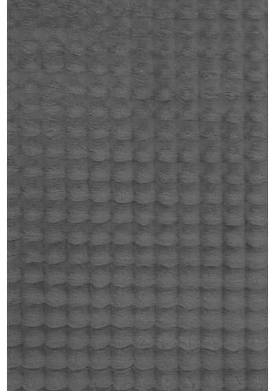 Banyo Paspası Koyu Gri Gri Kaymaz Taban Peluş Bubble 50x50 Cm Çok Renkli