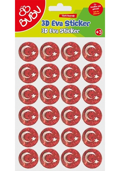 Bu-bu Simli Eva Sticker Ay Ve Yıldız Bubu-sts047 Çok Renkli