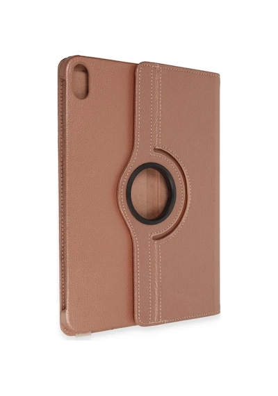 Mey İthalat Apple iPad 2025 10.9 10.nesil A16 Kılıf 360 Tablet Deri Kılıf - Rose Gold Tablet Kılıfı