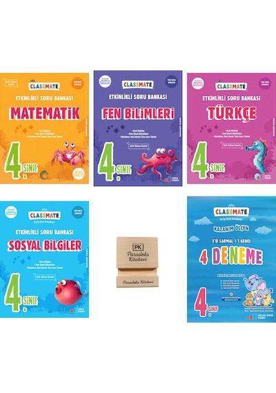 Okyanus 4. Sınıf Classmate Matematik Fen Türkçe Sosyal Etkinlikli Soru Bankası Ve 4lü Deneme 5li Set