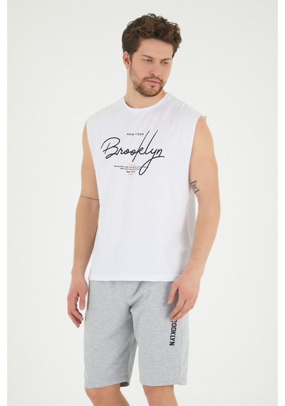 SPR22TS115  El Yazlılı Brooklyn Baskılı Tshırt