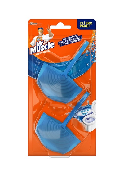 Muscle Klozet Blok Aqua Mavi 2li Koku Giderici
