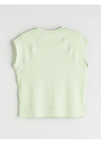 Lcwaıkıkı Classic Yeşil Oversize Soft Touch Kadın Tişört