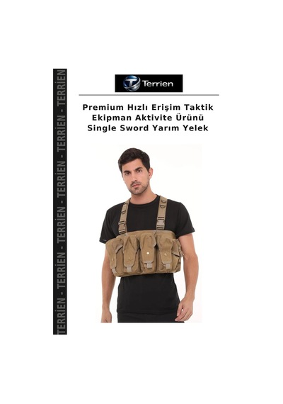 Terrien Premium Hızlı Erişim Taktik Ekipman Aktivite Ürünü Single Sword Yarım Yelek Çok Renkli