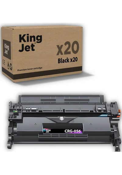 Kingjet Canon Uyumlu Mf553 Standart Kapasiteli 20'li Paket Uyumlu Toner Çipli Crg-056