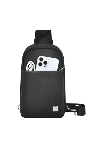 Wiwu Hali Serisi Crossbody 1680d Su Geçirmez Naylon Kumaş Omuz Askılı Çapraz Vücut Çantası Siyah