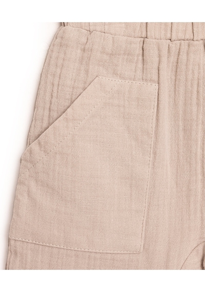 HelloBaby Basic Müslin Pantolon Erkek Bebek 24yhlbepnt014 Vizon 24YHLBEPNT014_Vizon