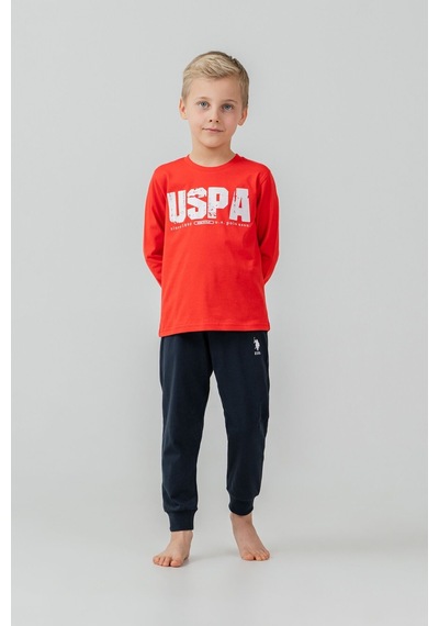 U.S. Polo Assn. Erkek Çocuk Pijama Takımı Baskılı Kırmızı Uzun Kol Pijama Takımı Us2634-c-v1 Us2634-c-v1 U.S. Polo Assn. Erkek Çocuk Pijama Takımı Baskılı Kırmızı Uzun Kol Pijama Takımı Us2634-c-v1 Us2634-c-v1