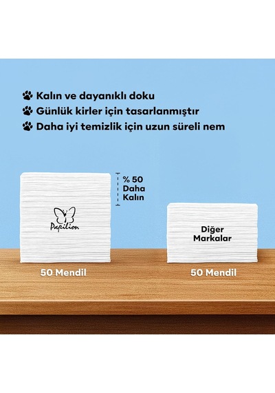 Köpekler Ve Kediler İçin Evcil Hayvan Mendilleri, Nazik Bakım Ve Temizlik Mendilleri, Patiler, Tüyler Ve Yüz İçin