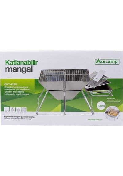 Katlanabilir Mangal Kamp Izgarası Çok Renkli