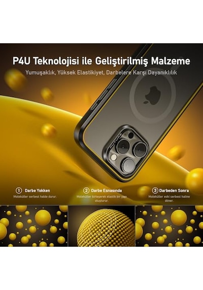 The Future Iphone 16 Pro Max Kılıfı, Magsafe Uyumlu Telefon Kılıfı, Desert Titanium Diğer