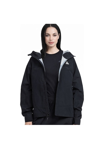 Nike Acg Morpho Storm Fit Adv Loose Fit Rain Jacket Bol Kesim Kapüşonlu Suitici Spor Ceket Siyah Siyah