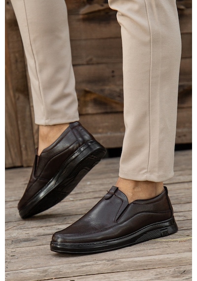 Daxtors D0367 Günlük Ortopedik Erkek Casual Ayakkabı Kahverengi
