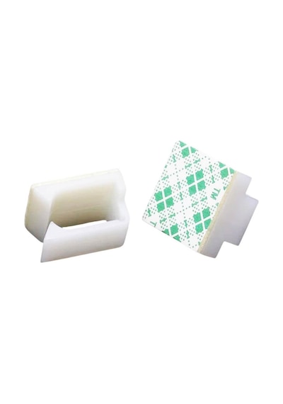 Wcl1206 Kablo Sabitleme Kelepçesi Klipsi Yapışkanlı Duvar Kablo Tutucu 16 x 15,7 x 10 MM Şeffaf 100 Adet