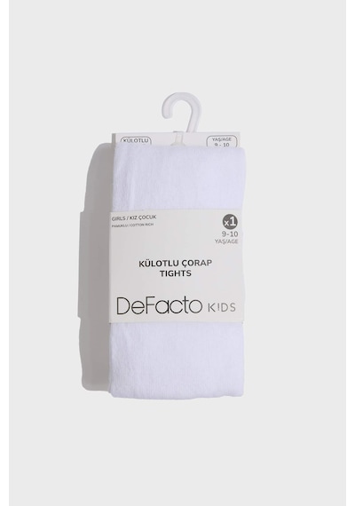 Defacto Kız Çocuk Pamuklu Külotlu Çorap G6407a8nswt1 Beyaz-wt1