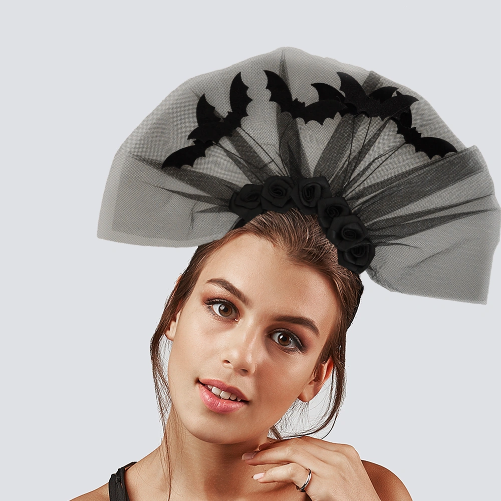 Halloween Cadılar Bay.güllü Tüylü Yarasa Taç Diğer