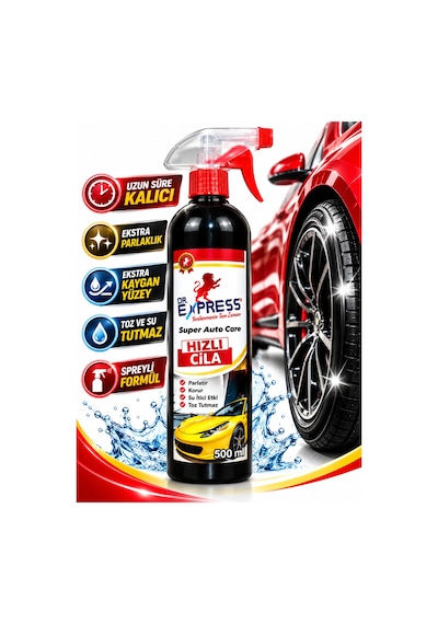 Premium Seramik Katkılı Hızlı Cila Etkili Parlaklık Su Tutmaz Hızlı Pratik Kullanım Spreyli 500 Ml - 576132536