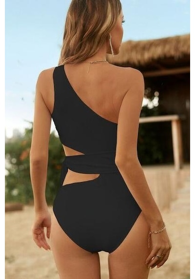 Deep Beach Tek Omuzlu Bağlamalı Mayo Db200803ma 001