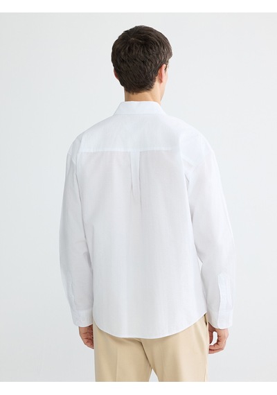 Lcw Vision Beyaz Regular Fit Poplin Erkek Basic Gömlek