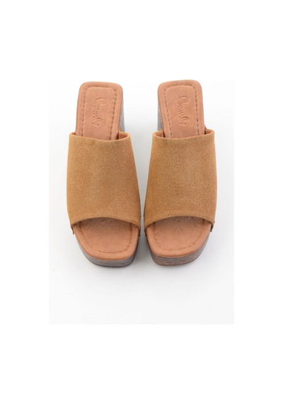 Bambi Taba Süet Kadın Terlik K04936094072