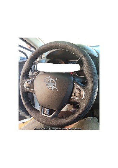 iRenault Clio 4,5 2016-2021 direksiyon kılıfı siyah dikiş