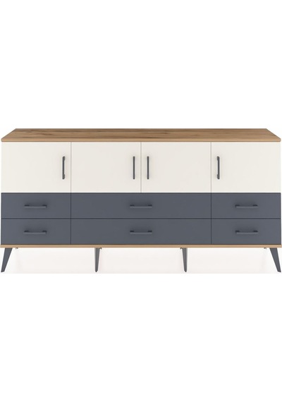 Arges Konsol 3 Raflı 6 Çekmeceli 4 Kapaklı 176x30x83 Çam-aytaşı/antrasit Aytaşı/antrasit Arges Konsol 3 Raflı 6 Çekmeceli 4 Kapaklı 176x30x83 Çam-aytaşı/antrasit Aytaşı/antrasit