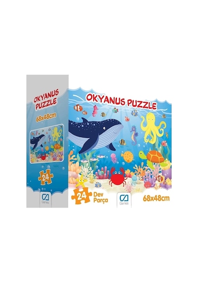 Ca Games 5231 Okyanus Yer Puzzle 24 Parça 50X70
