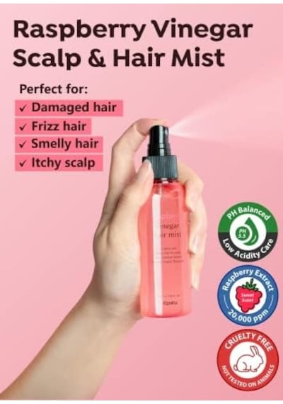 A'pıeu Saçlara Parlak Görünüm Veren Ahududu Kokulu Sirkeli Saç Misti A'pıeu Raspberry Vinegar Hair Mist Açık