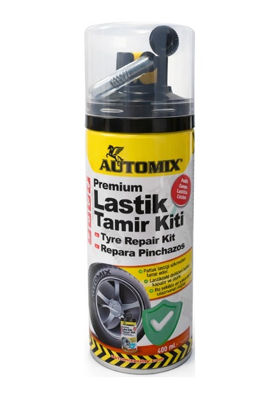 Automix Lastik Tamir Kiti 300 Ml Şişirici Köpük, Sökmeden Anında Tamir Tubeless Uyumlu - 820301832
