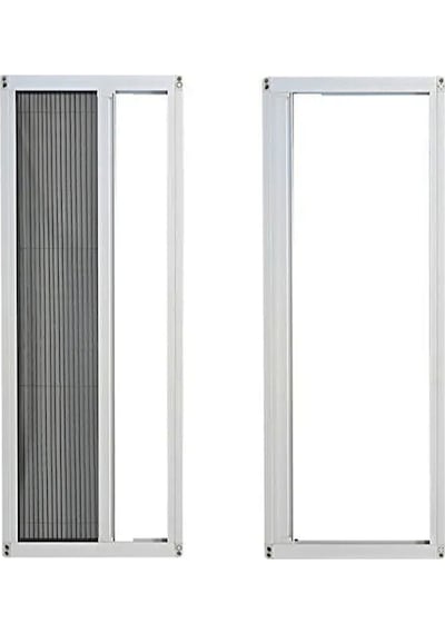 Akordeon Pileli Pilise Kapı Sineklik Beyaz, 90x210 Cm. Istenilen Ölçüde