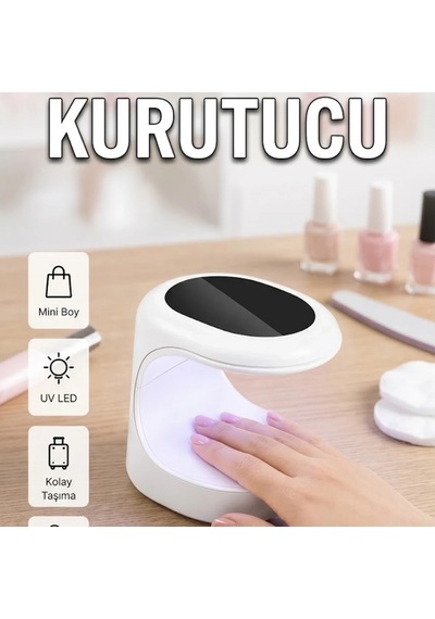 16 W Uv Led Mini Kalıcı Oje Kurutucu Taşınabilir 3 Led Tırnak Kurutma Cihazı