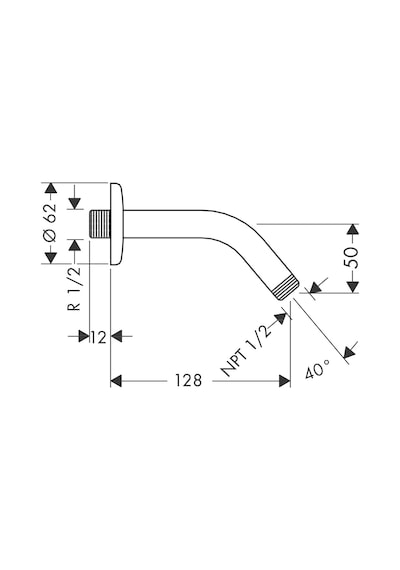 Hansgrohe Unıversal Dus Dırsegı 12.8 Cm Krom 27411000 Diğer