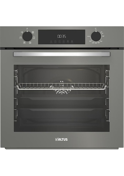 Altus ALA 189 DG Woklu - 322 G Turbo 2'li Gri Cam Ankastre Set