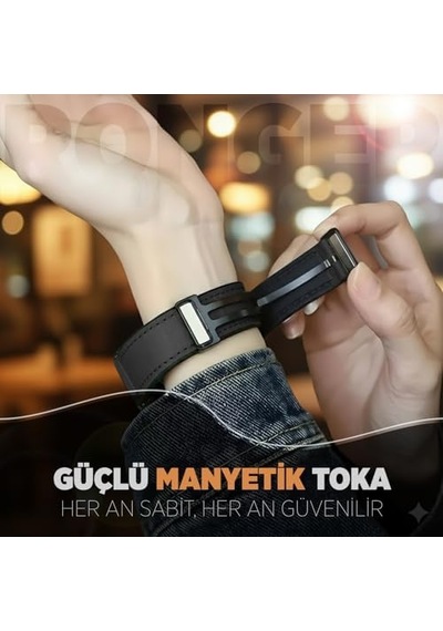 İle Uyumlu Hybrid Loop 22mm Kordon Gt6/gt6 Pro/gt5/gt5 Pro/gt4/gt3/gt3 Pro/gt2/gt2 Pro 46mm İçin Manyetik Toka Gt6 Pro Kordonu 1.sınıf Kaplama Deri Görünümlü Gt6 Kordon
