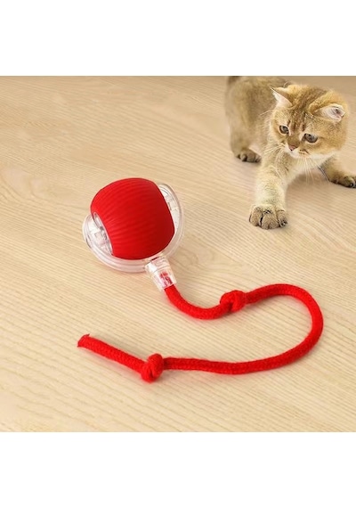 Tineke Hareketli Otomatik Yuvarlanan Kuyruklu Top Kedi Oyuncağı