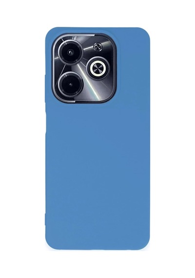 İnfinix Hot 40i Uyumlu Kılıf First Silikon - Mavi