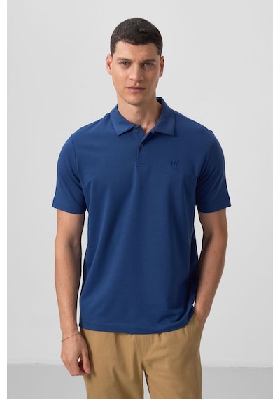 Tommylife Tommy Life Parlament Basic Göğüs Logolu Standart Kalıp Triko Polo Yaka Erkek T-shirt - 87768 Parlament