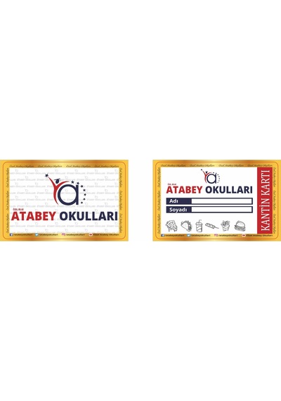 Çift Yön Baskılı 1356 Mhz Mifare Uyumlu Kart 50 Adet